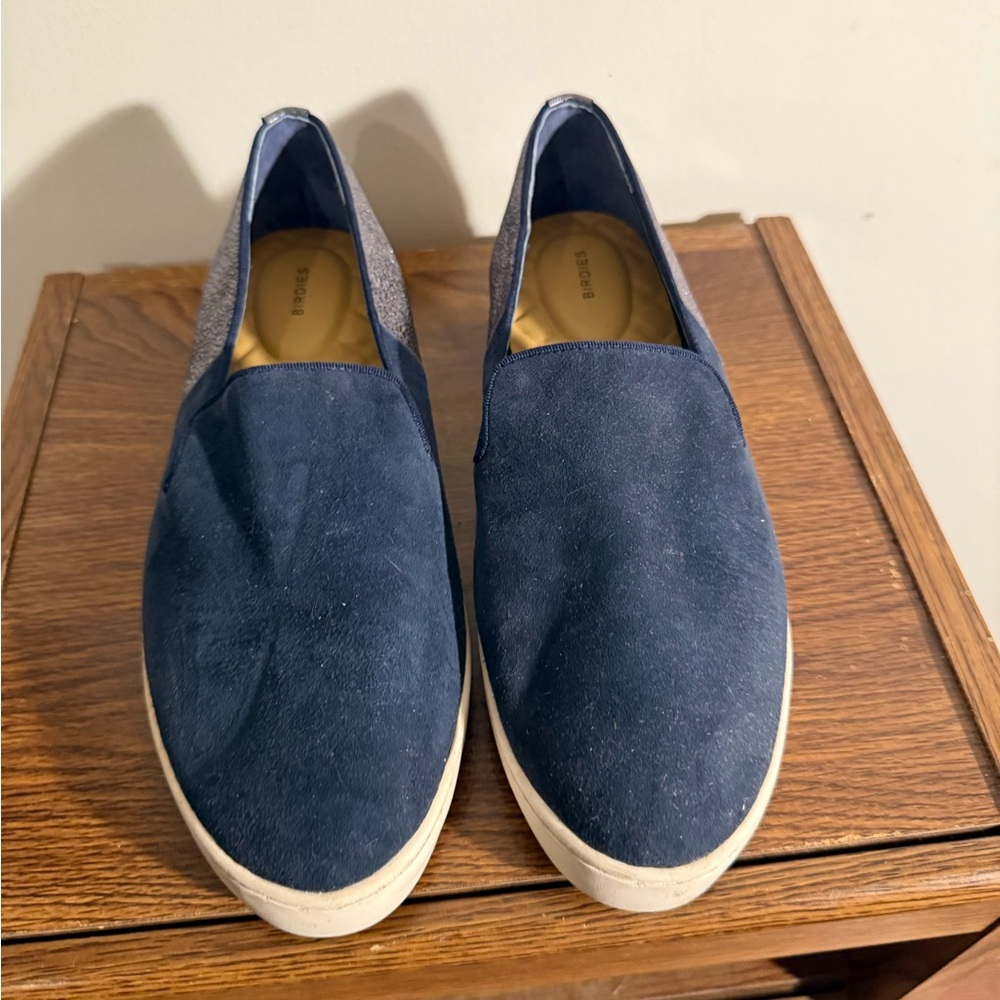Women’s Birdies Blue Slip On Suede Shoe Size 7.5 Worn Only Once Inside!